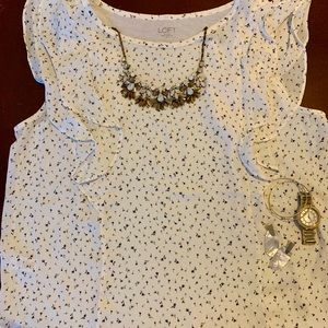 Loft Top with Flutter Sleeve